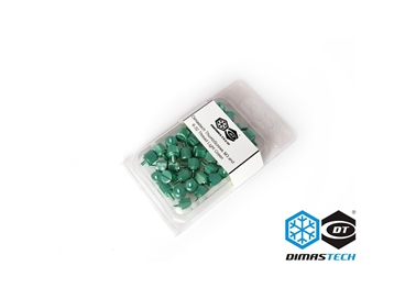 DimasTech® ThumbScrews M3 and 6-32 Thread Light Green